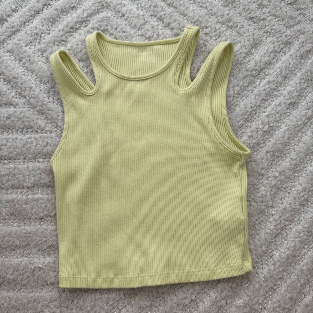 American Eagle Women’s Cropped Ribbed Tank Top Size XS